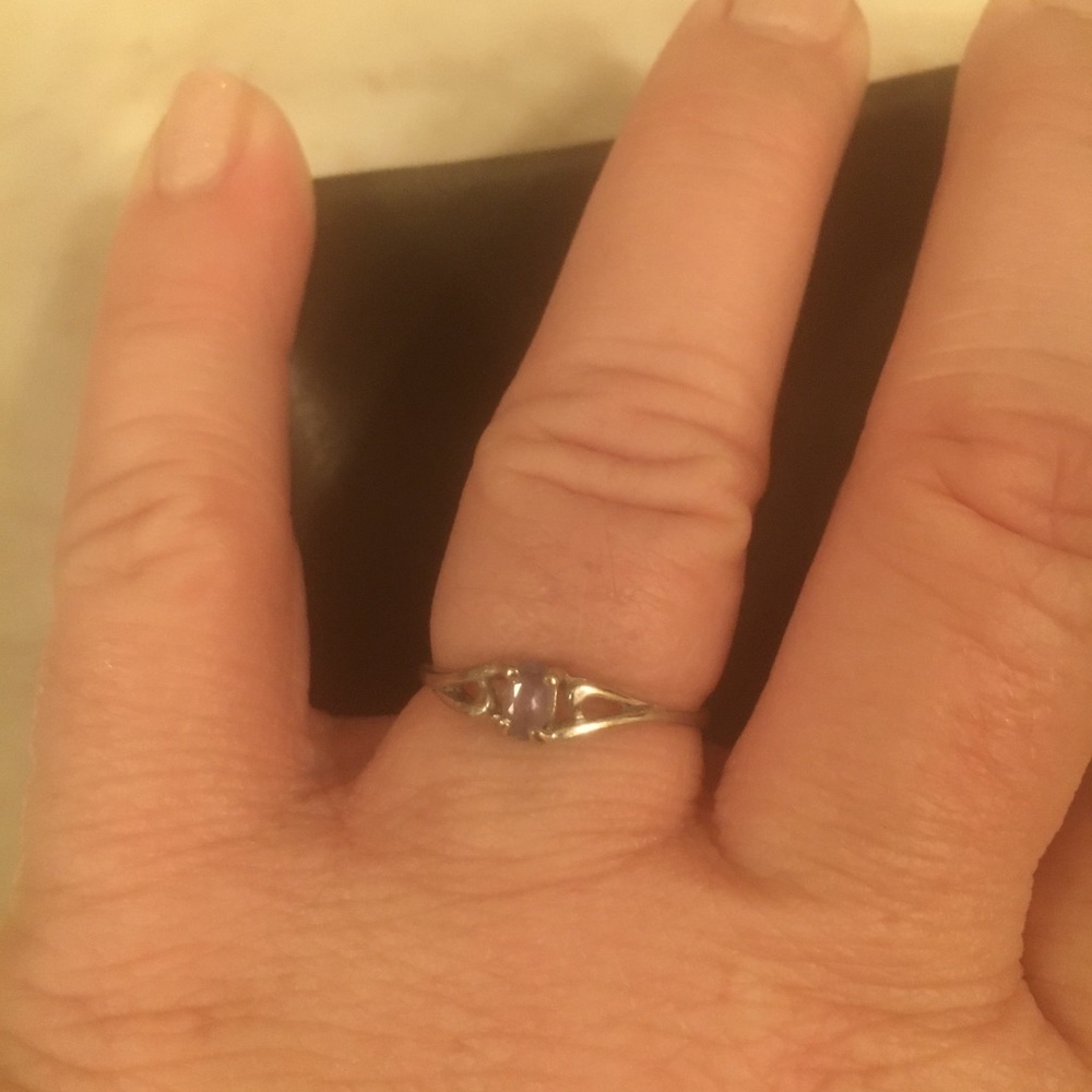 Petite tanzanite ring